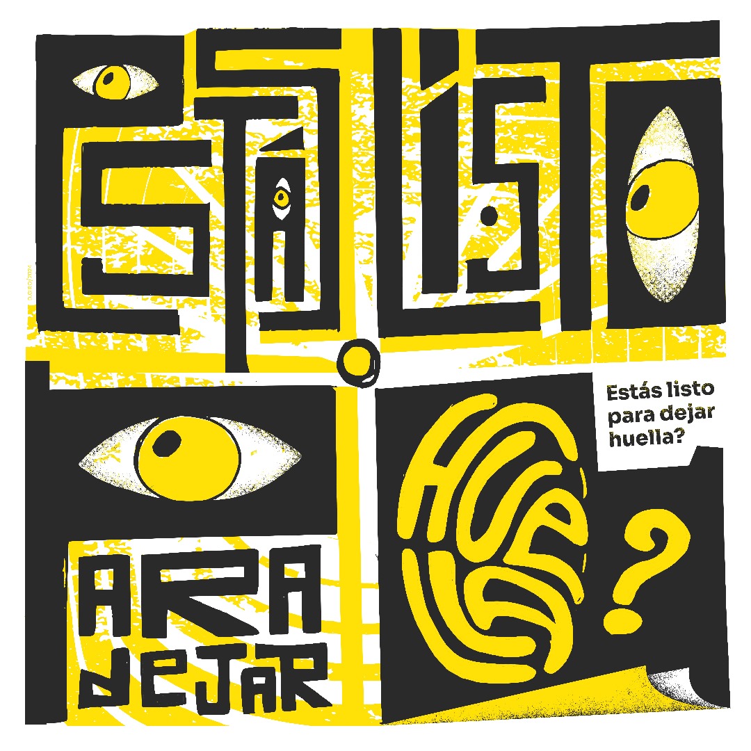 Cartel Cuadrado Amarillo